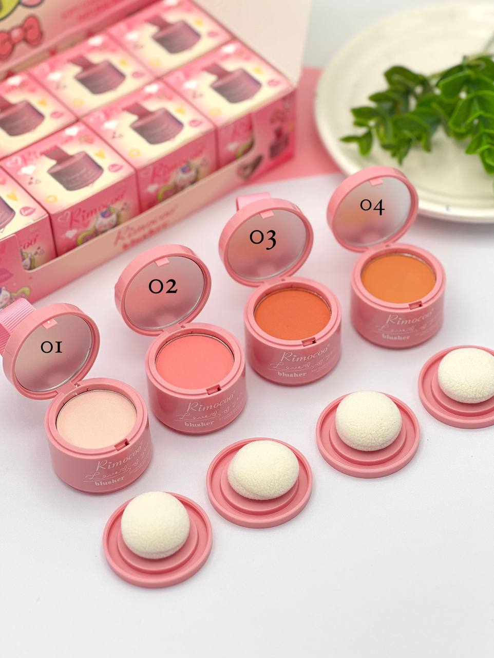 رژگونه جامد یونیکورن ۴ عددی – کیفیت عالی و رنگ‌بندی کاربردی